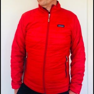 Patagonia Mens Down Jacket Orange Size Medium